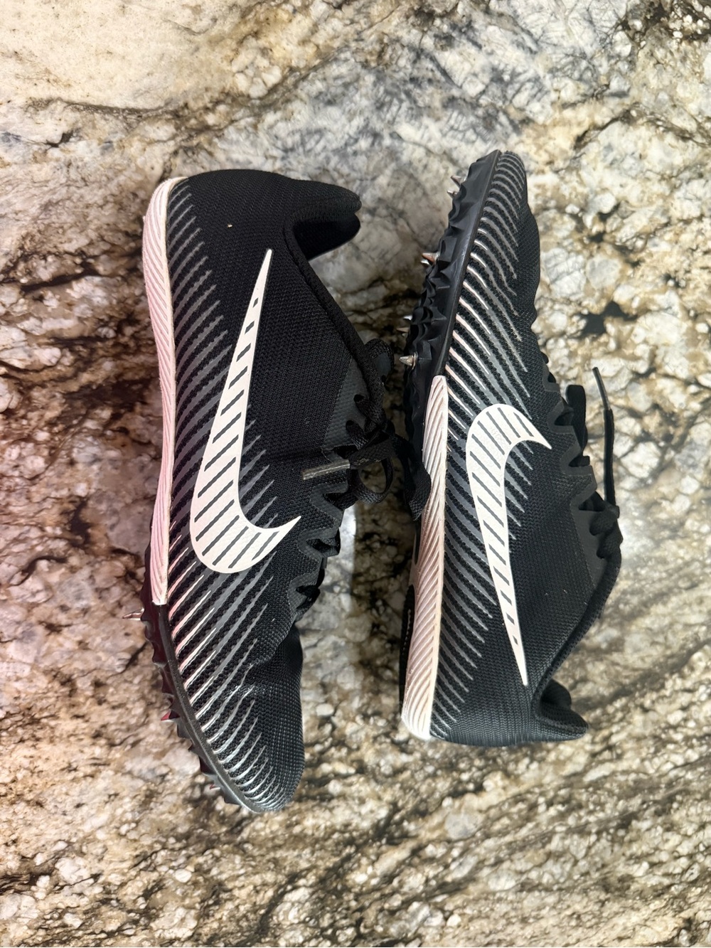 Nike Men’s Black & White Athletic Track Shoes